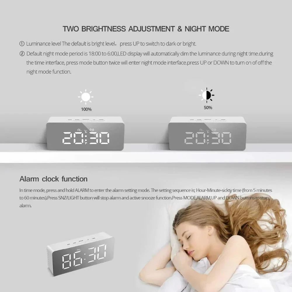 Digital Mirror Clock