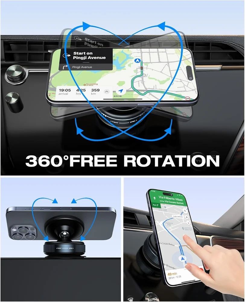 360° Magnetic Car Phone Mount